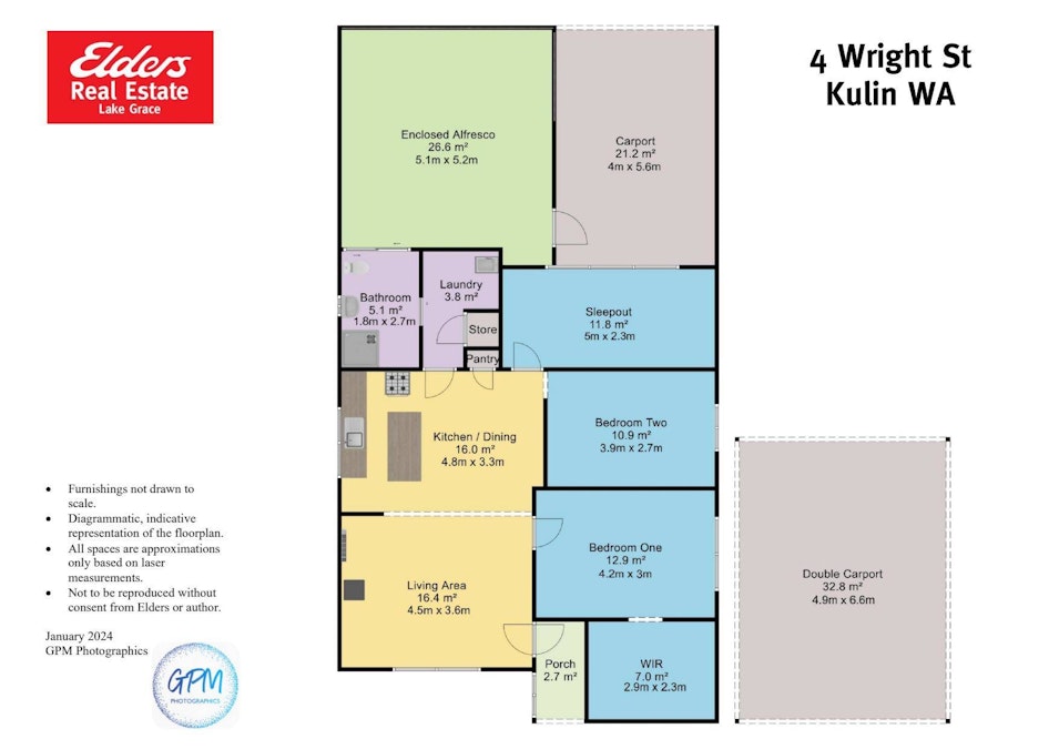 4 Wright Street, Kulin, WA, 6365 - Floorplan 1