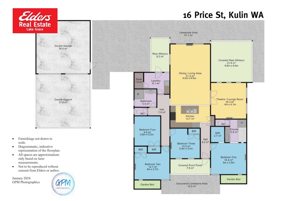 16 Price Street, Kulin, WA, 6365 - Floorplan 1