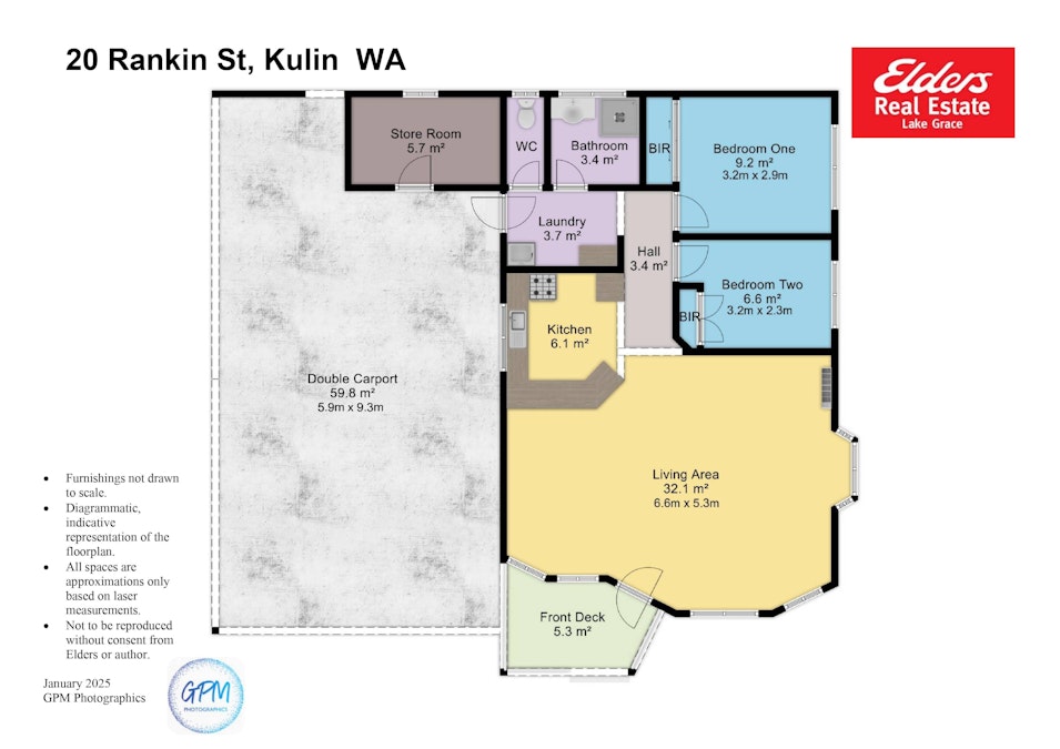 20 Rankin Street, Kulin, WA, 6365 - Floorplan 1