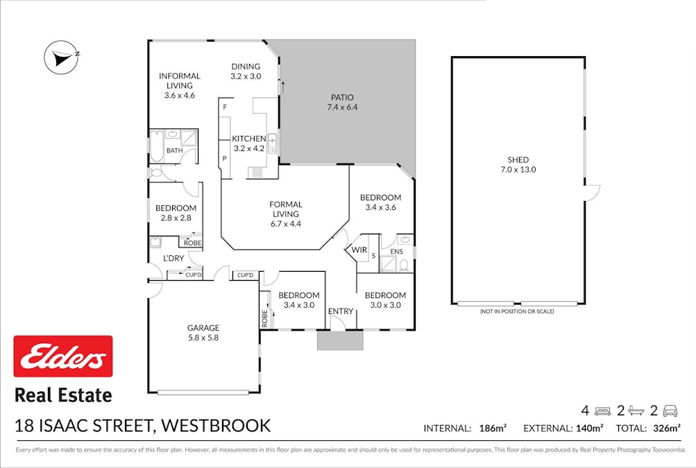 18 Isaac Street, Westbrook, QLD, 4350 - Floorplan 1