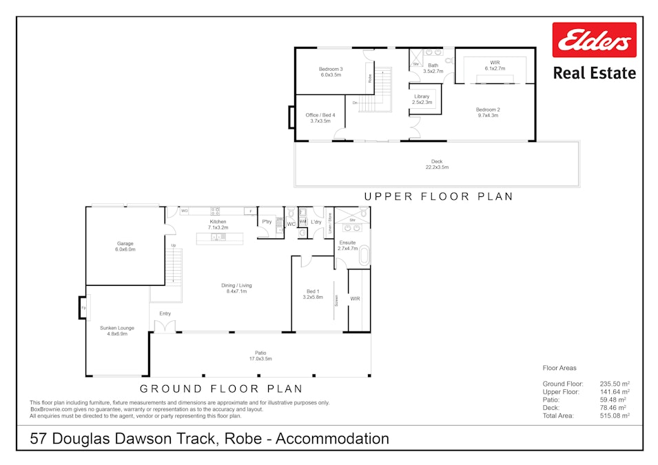 57 Douglas Dawson Track, Robe, SA, 5276 - Floorplan 1