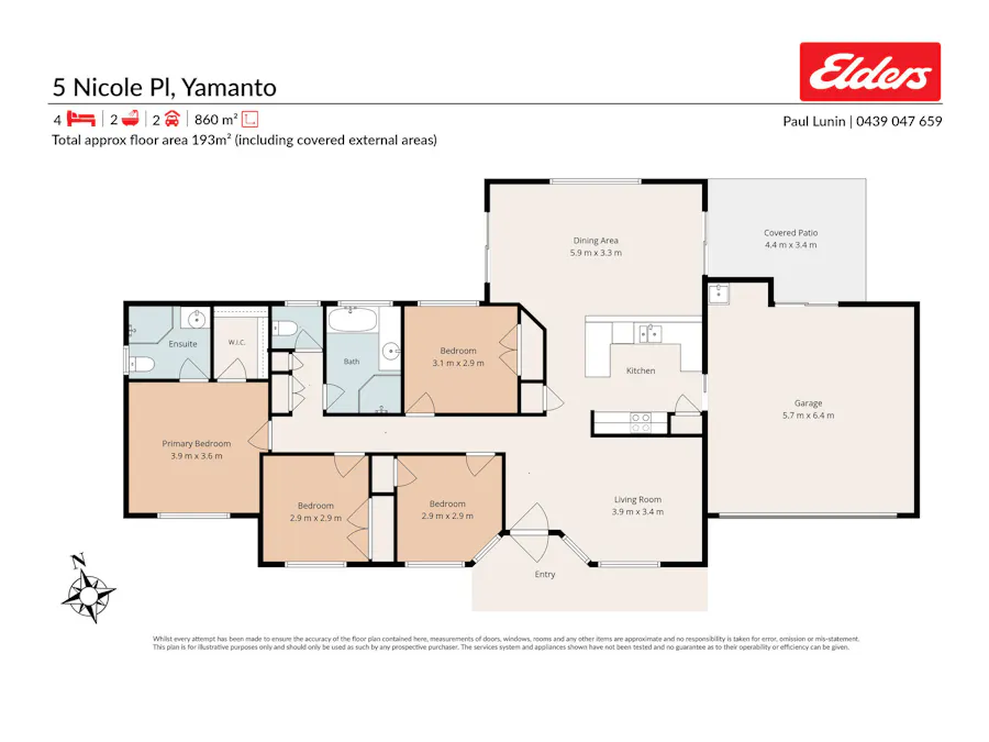 5 Nicole Place, Yamanto, QLD, 4305 - Floorplan 1
