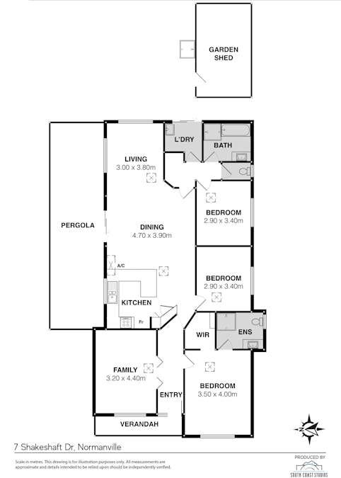 7 Shakeshaft Drive, Normanville, SA, 5204 - Floorplan 1