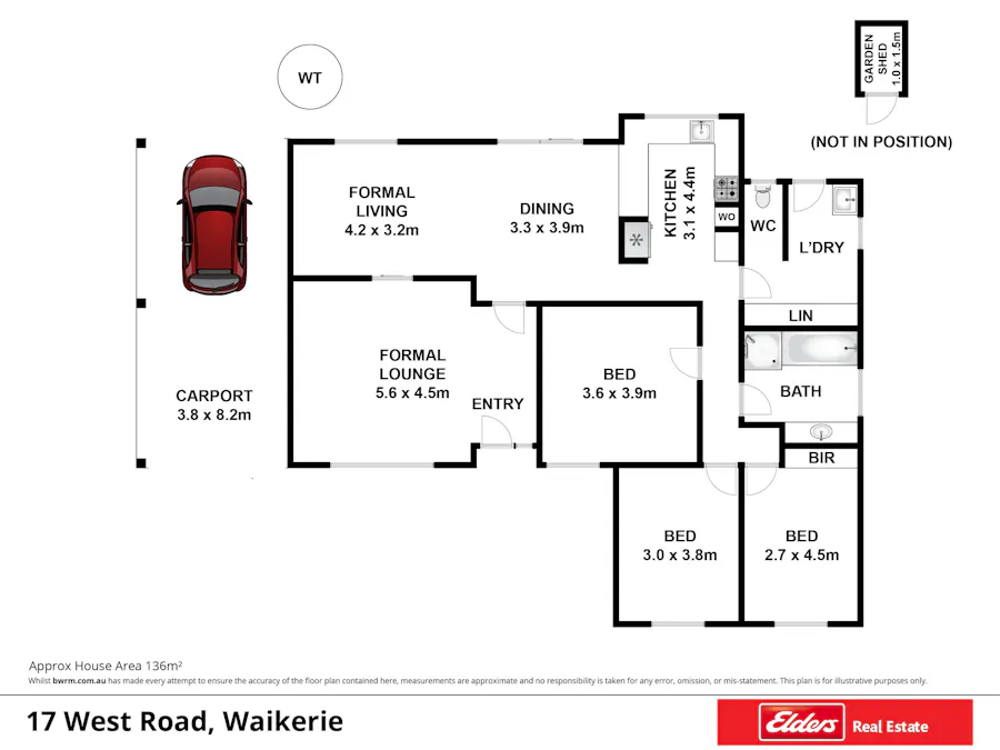 17 West Road, Waikerie, SA, 5330 - Floorplan 1