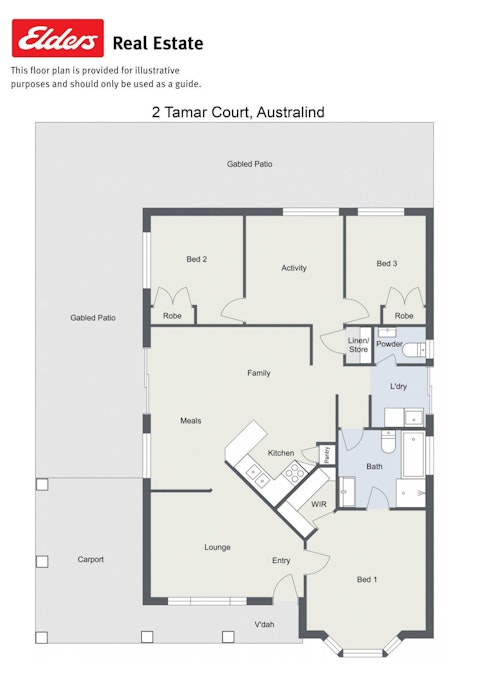 2 Tamar Court, Australind, WA, 6233 - Floorplan 1