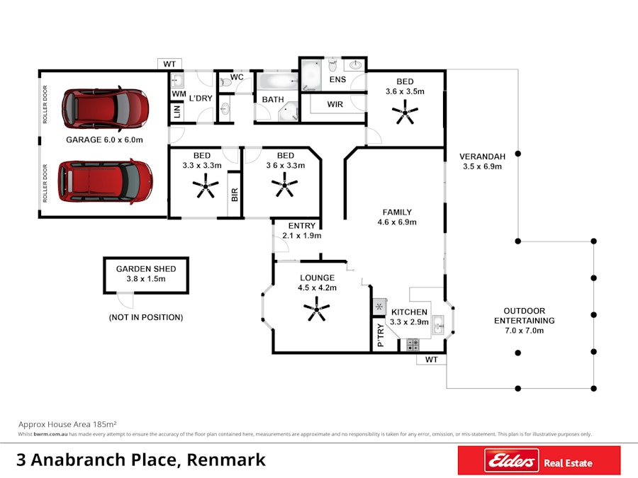 3 Anabranch Place, Renmark, SA, 5341 - Floorplan 1