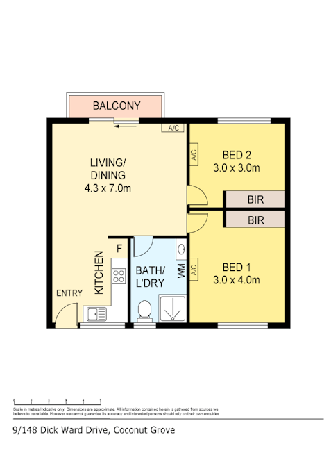 9/148 Dick Ward Drive, Coconut Grove, NT, 0810 - Floorplan 1