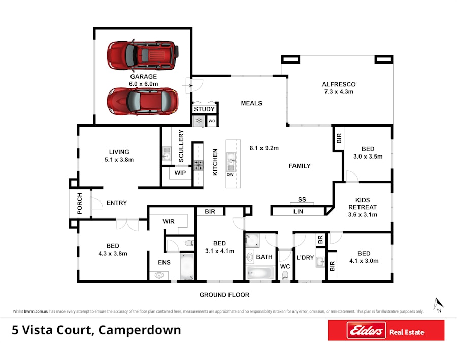 5 Vista Court, Camperdown, VIC, 3260 - Floorplan 1