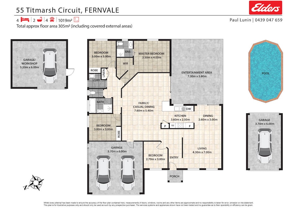 55 Titmarsh Circuit, Fernvale, QLD, 4306 - Floorplan 1