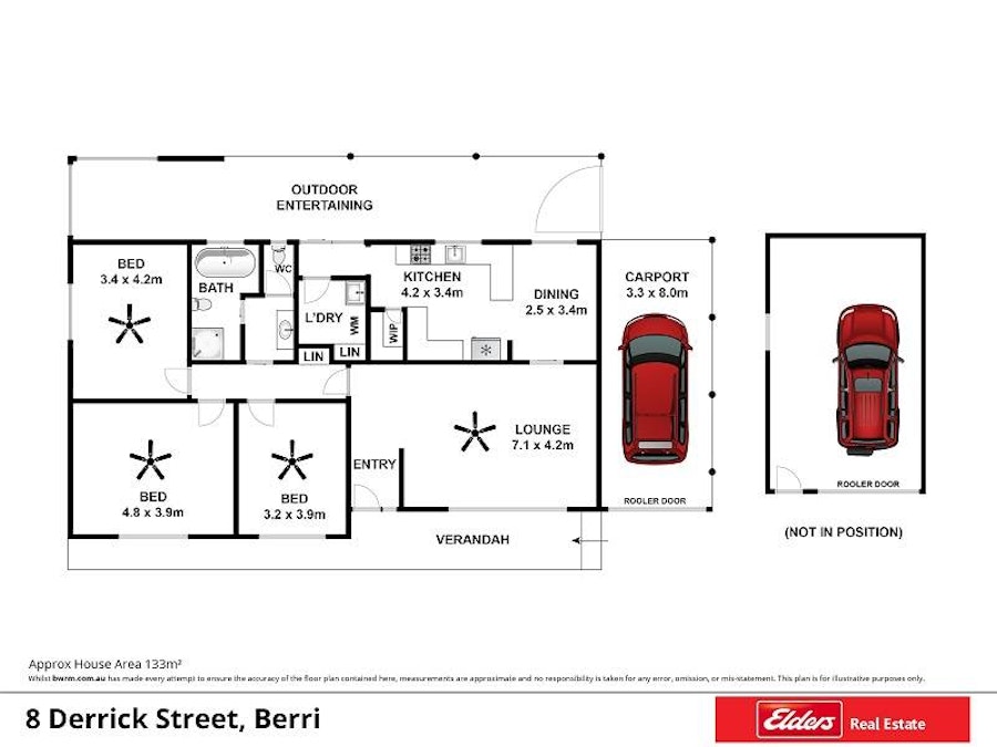 8 Derrick Street, Berri, SA, 5343 - Floorplan 1