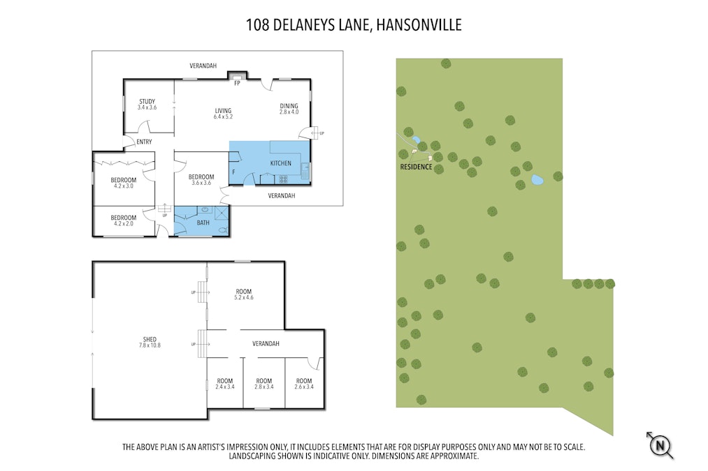 108 Delaneys Lane, Hansonville, VIC, 3675 - Floorplan 1