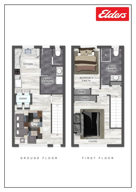 3/43 Off Lane, Gladstone Central, QLD, 4680 - Floorplan 1