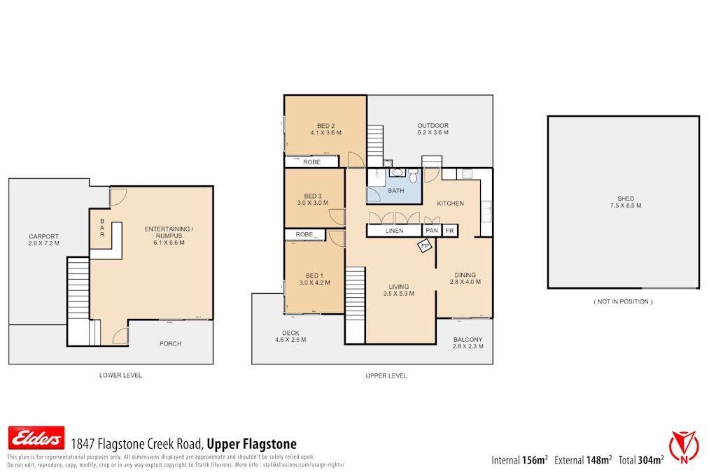 1847 Flagstone Creek Road, Upper Flagstone, QLD, 4344 - Floorplan 1