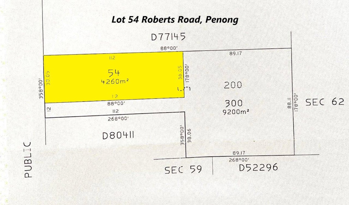 Lot 54  Roberts Road, Penong, SA, 5690 - Floorplan 1