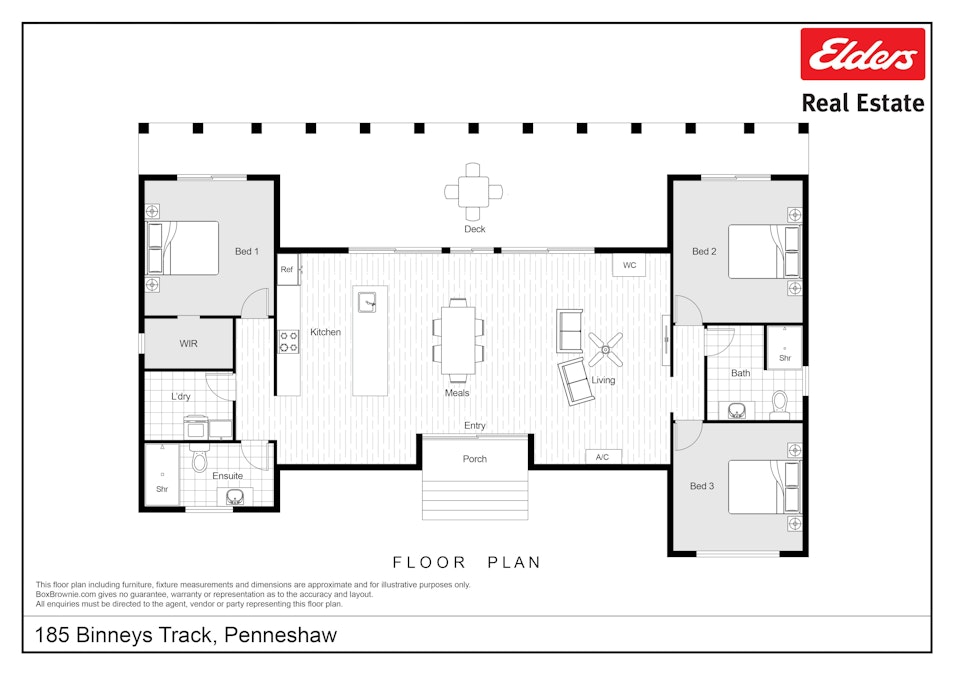 185 Binneys Track, Penneshaw, SA, 5222 - Floorplan 1