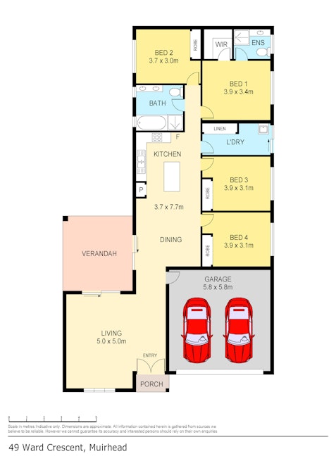 49 Ward Crescent, Muirhead, NT, 0810 - Floorplan 1