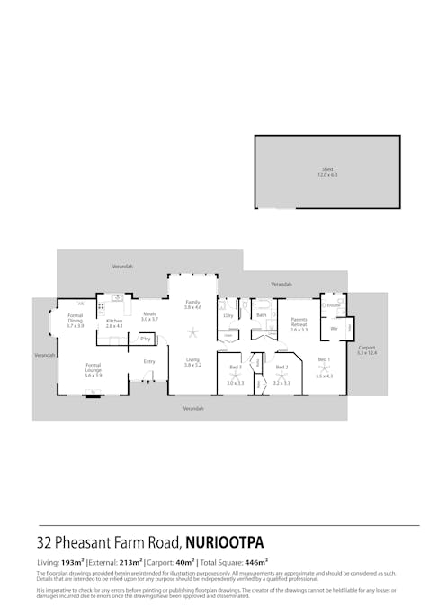 Lot 3, 32 Pheasant Farm Road, Nuriootpa, SA, 5355 - Floorplan 1