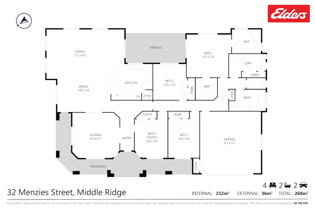 32 Menzies Street, Middle Ridge, QLD, 4350 - Floorplan 1