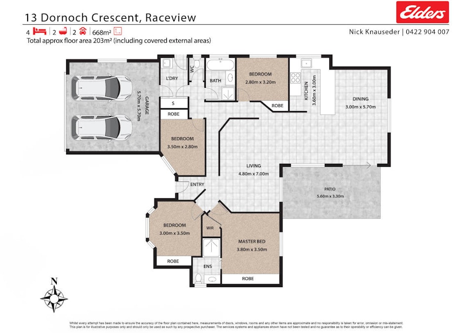 13 Dornoch Crescent, Raceview, QLD, 4305 - Floorplan 1