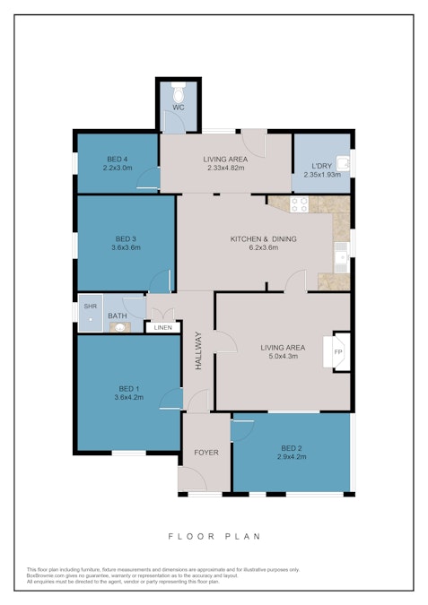 21 Pampoo Street, Mendooran, NSW, 2842 - Floorplan 1