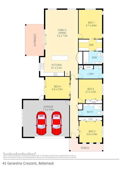 42 Gerardine Crescent, Bellamack, NT, 0832 - Floorplan 1