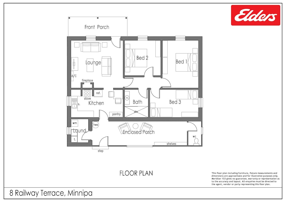 8  Railway Terrace, Minnipa, SA, 5654 - Floorplan 1