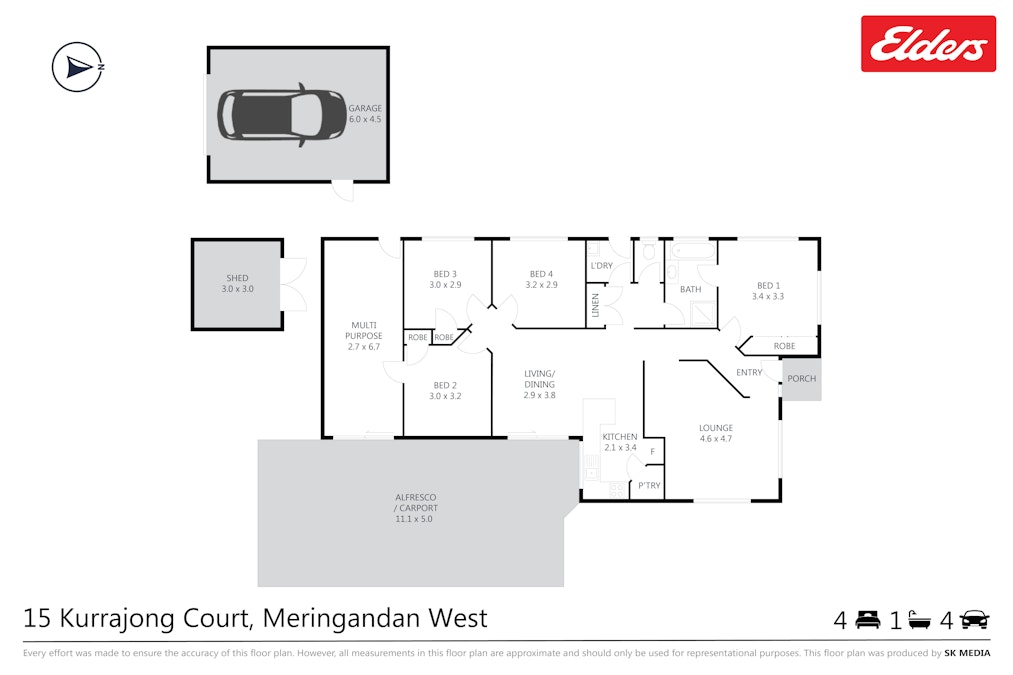 15 Kurrajong Court, Meringandan West, QLD, 4352 - Floorplan 1
