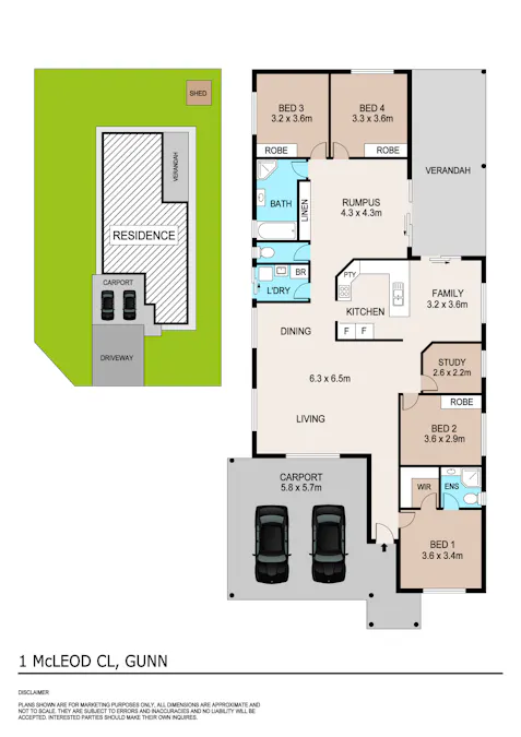 1 McLeod Close, Gunn, NT, 0832 - Floorplan 1
