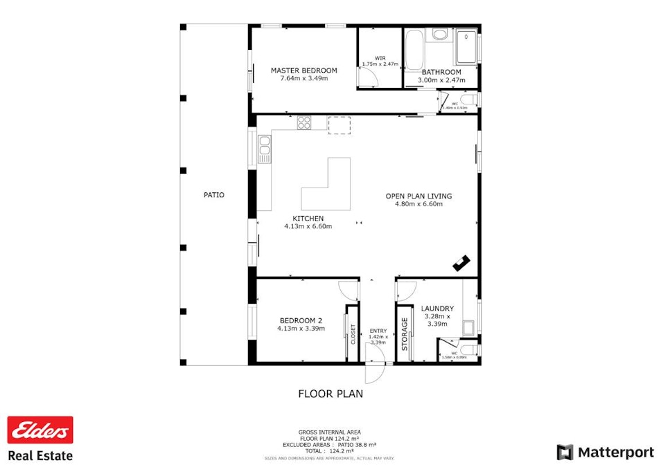 Lot 358 Cottage Court, Bakers Hill, WA, 6562 - Floorplan 1