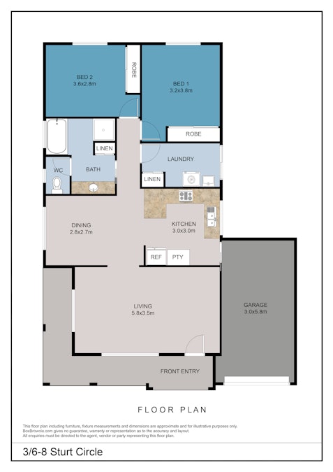 3/6-8 Sturt Circle, Dubbo, NSW, 2830 - Floorplan 1