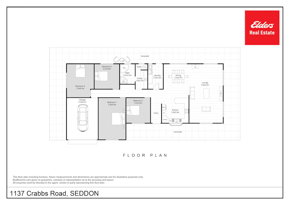 1137 Crabbs Road, Seddon, SA, 5223 - Floorplan 1