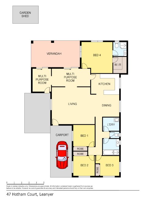 47 Hotham Court, Leanyer, NT, 0812 - Floorplan 1