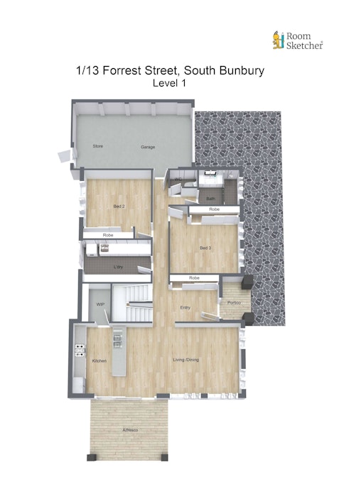 1/13 Forrest Avenue, South Bunbury, WA, 6230 - Floorplan 2