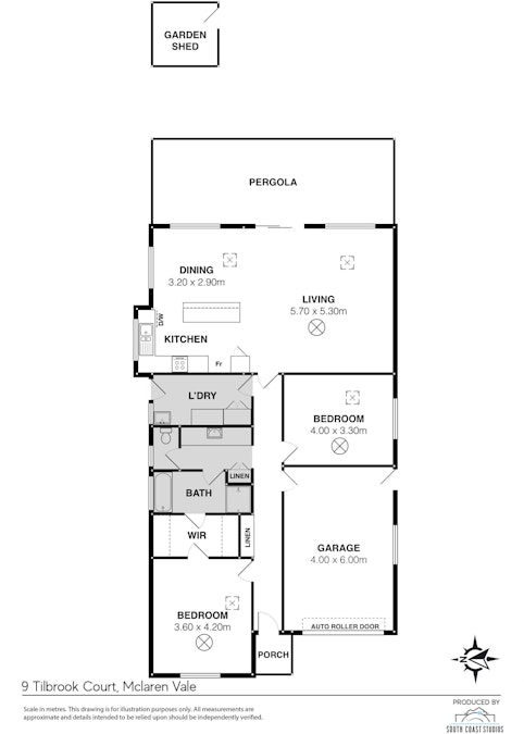 9 Tilbrook Court , Mclaren Vale, SA, 5171 - Floorplan 1