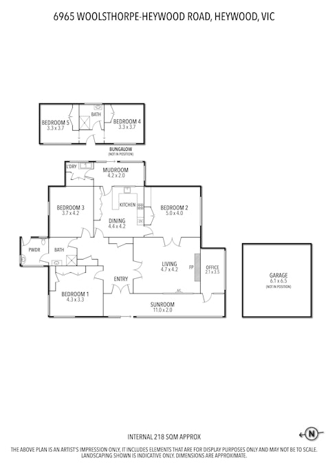 Lot 1/6965 Woolsthorpe - Heywood Road, Heywood, VIC, 3304 - Floorplan 1