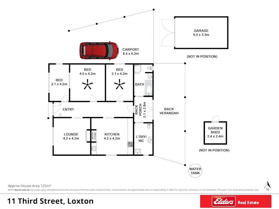 11 Third Street, Loxton, SA, 5333 - Floorplan 1