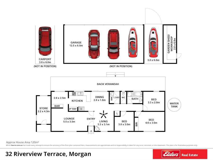 32 Riverview Terrace, Morgan, SA, 5320 - Floorplan 1