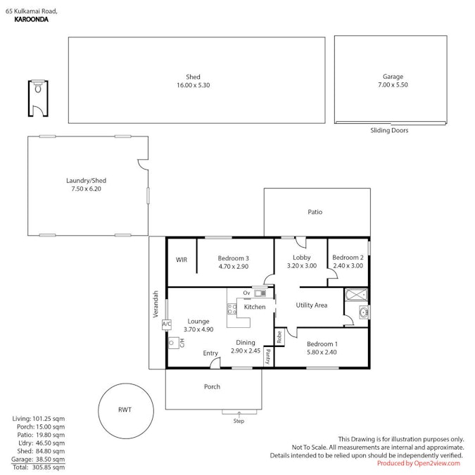 65 Kulkami Road, Karoonda, SA, 5307 - Floorplan 1