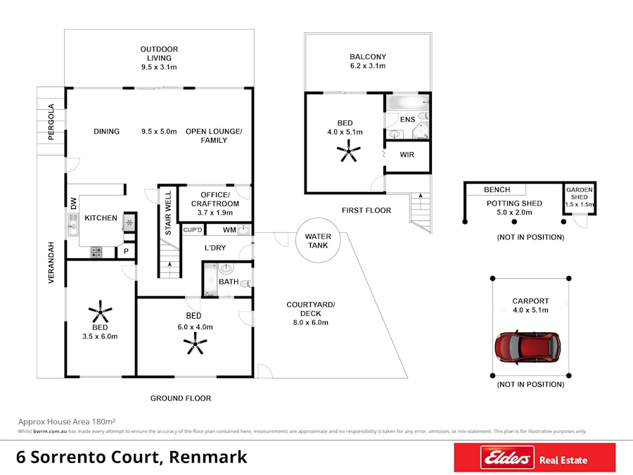 6 Sorrento Court, Renmark, SA, 5341 - Floorplan 1