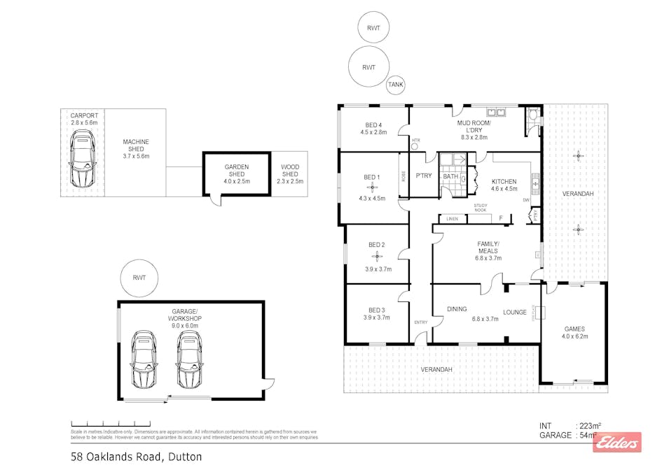 58 Oaklands Road, Dutton, SA, 5356 - Floorplan 1