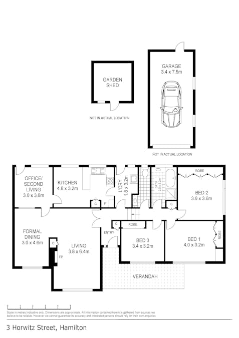 3 Horwitz Street, Hamilton, VIC, 3300 - Floorplan 1