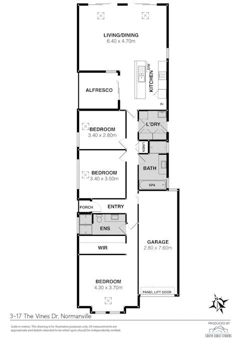 3/17 The Vines Drive, Normanville, SA, 5204 - Floorplan 1