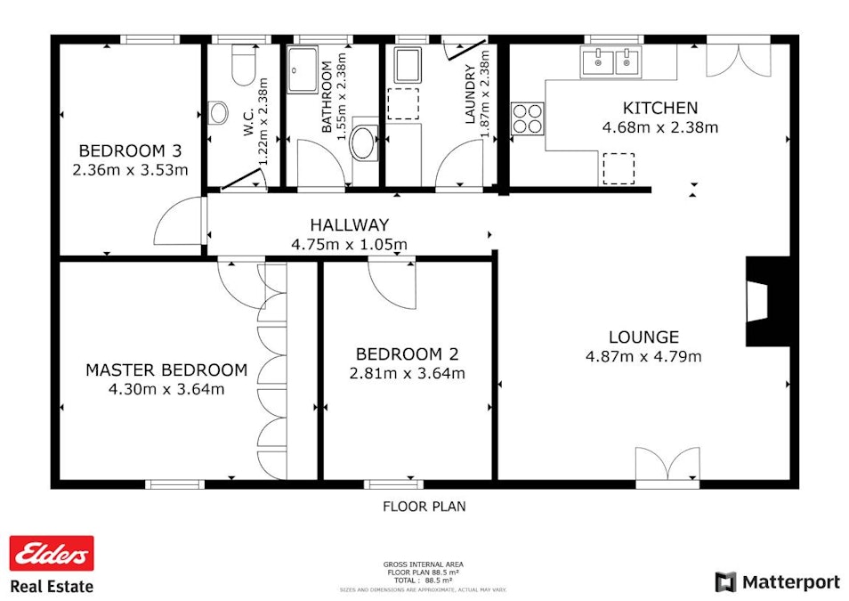 21 Harcourt Street, Toodyay, WA, 6566 - Floorplan 1