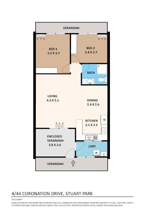 4/44 Coronation Drive, Stuart Park, NT, 0820 - Floorplan 1