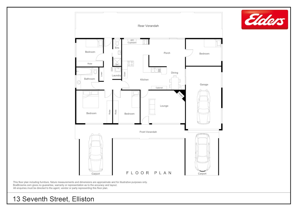 13 Seventh Street, Elliston, SA, 5670 - Floorplan 1