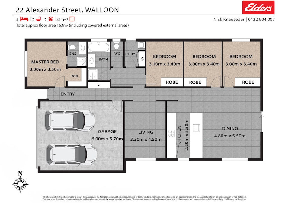 22 Alexander Street, Walloon, QLD, 4306 - Floorplan 1