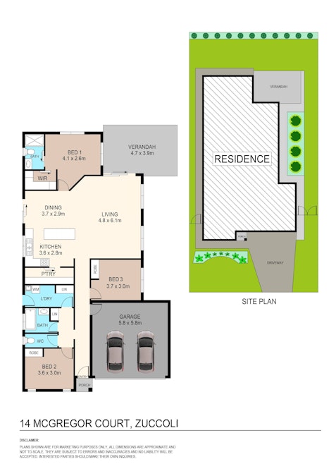 14 Mcgregor Court, Zuccoli, NT, 0832 - Floorplan 1