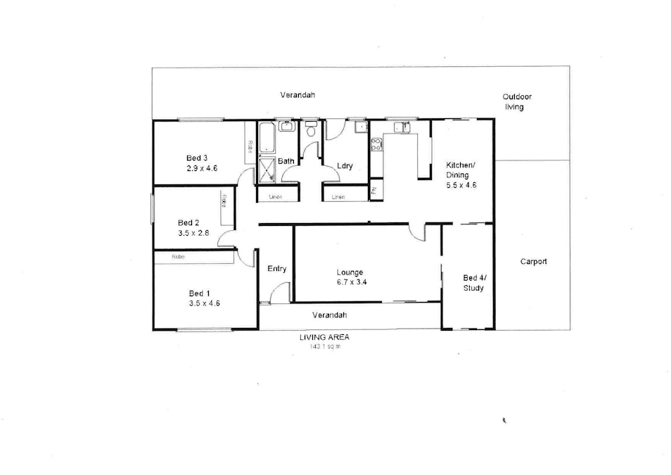 12 Aird Street, Moorook, SA, 5332 - Floorplan 1