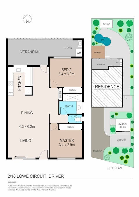 2/18 Lowe Court, Driver, NT, 0830 - Floorplan 1