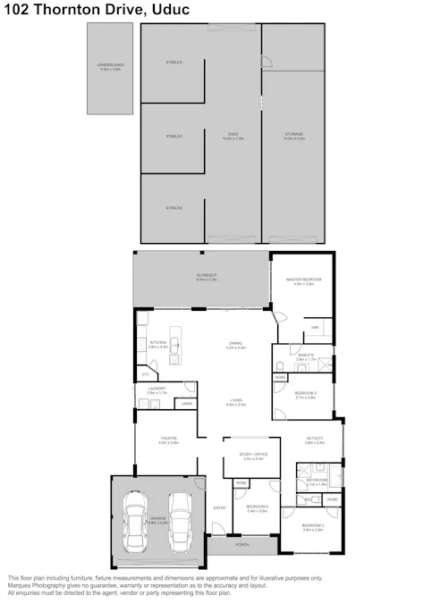102 Thornton Drive, Uduc, WA, 6220 - Floorplan 1